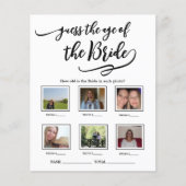 新婦の年齢を推測するブライダルシャワーゲーム (正面)