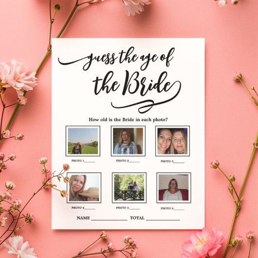 新婦の年齢を推測するブライダルシャワーゲーム