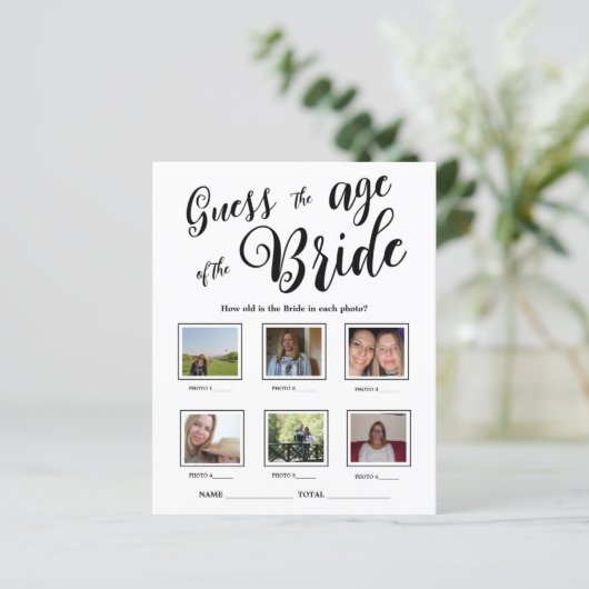 新婦の年齢を推測するブライダルシャワーゲーム (スタンド正面)