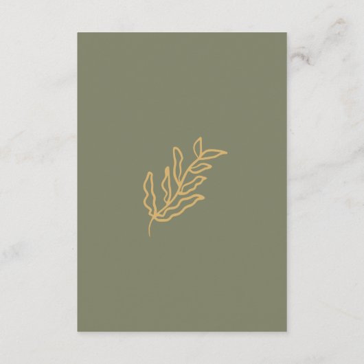 新婦の年齢を推測するブライダルシャワー アドバイスカード (裏面)