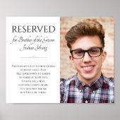 新婦の弟の追悼ウェディングポスター ポスター (正面)