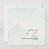 新婦の撮影ブライダル広場を台無し 招待状 (裏面)