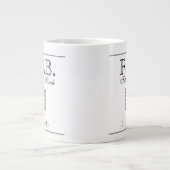 新婦の日結婚付け酒の父 ジャンボコーヒーマグカップ (正面)