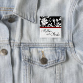 新婦の母と黒と白のフローラ 缶バッジ (インサイチュ)