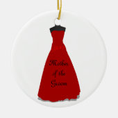 新婦の母のウェディングドレス セラミックオーナメント (正面)
