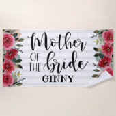 新婦の母のバチェロレッテパーティーに最適なギフト ビーチタオル (正面)