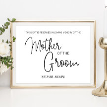 新婦の母 予約席 追悼 結婚式