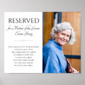 新婦の母 天国での写真 追悼 ウェディングメモリアル ポスター (正面)