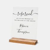 新婦の母 記念碑用スクリプト予約 アクリルサイン (傾斜)