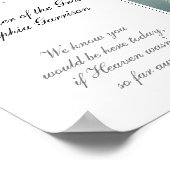 新婦の母 追悼席 結婚式 ポスター (角)