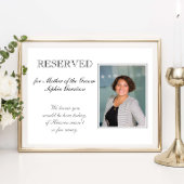 新婦の母 追悼用席 結婚式記念 ポスター