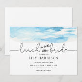 新婦の浜辺のランチ 招待状 (正面/裏面)