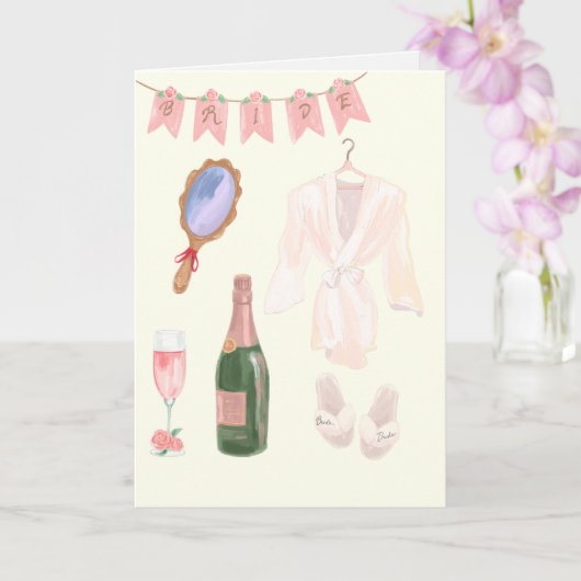 新婦の準備結婚中 カード (蘭)