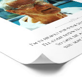 新婦の父の写真を保存する席 結婚記念 ポスター (角)