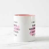 新婦の父へのユーモアのあるギフト 結婚式のギフト ツートーンマグカップ (中央)