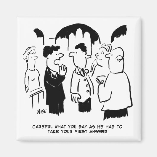 新婦の父親への警告 マグネット (正面)