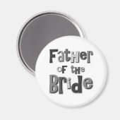 新婦の父親グレー マグネット (正面/裏面)