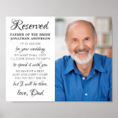 新婦の父　フォト　天国　メモリアル　ウェディング ポスター (正面)