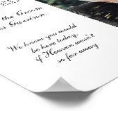 新婦の父 写真 追悼席 結婚式 ポスター (角)