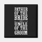 新婦の父 新婦の叔父 面白い こんにちは マグネット (正面)