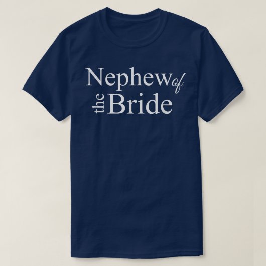 新婦の甥結婚はnephに向けて tシャツ (デザイン正面)
