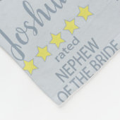 新婦の甥 5つ星 結婚式関連 フリースブランケット (角)