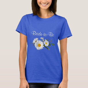 新婦の白結婚デイジーTシャツ Tシャツ