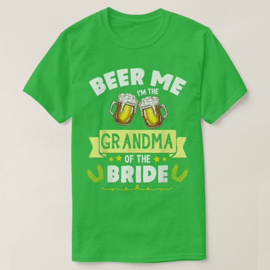 新婦の祖母が結婚式で飲んでる Tシャツ (デザイン正面)