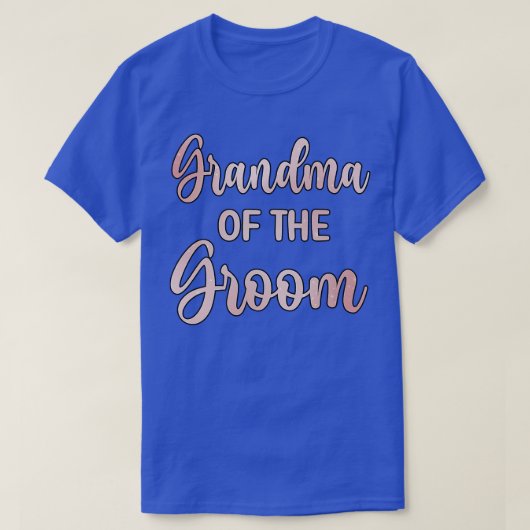 新婦の祖母 結婚式当日 新婦シャワー 840 Tシャツ (デザイン正面)