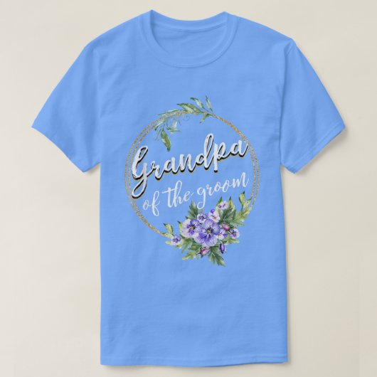新婦の祖父 結婚式 前夜祭 Tシャツ (デザイン正面)