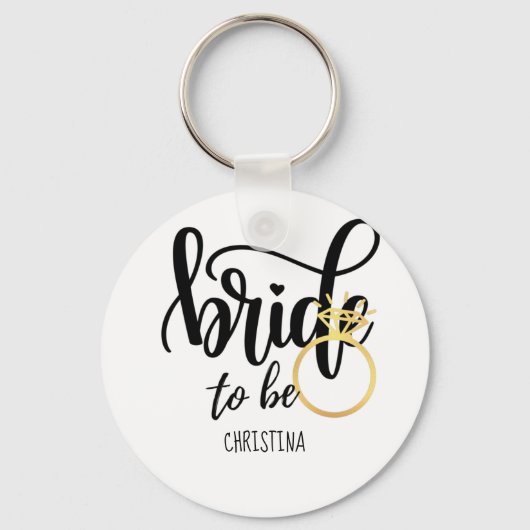 新婦の結婚バチェロレッテブライダルシャワー キーホルダー (正面)