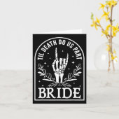 新婦の結婚婚約ハロウィンカップル馬 カード (黄色い花)