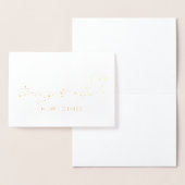 新婦の結婚式の日にロマンチックな新郎の贈り物 箔カード (ディスプレー)