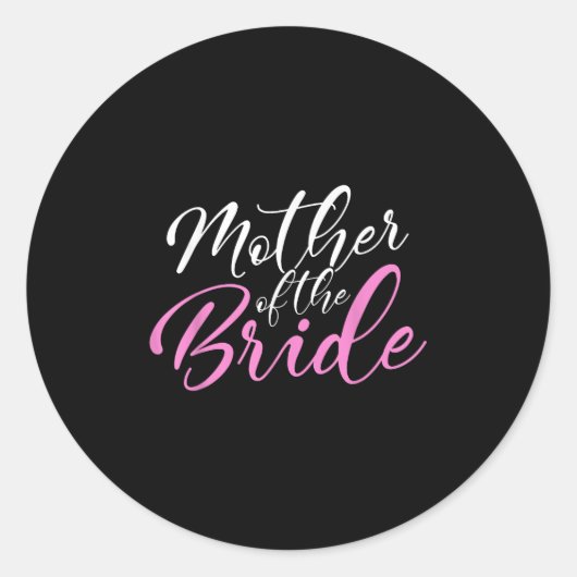 新婦の結婚披露宴の母親 ラウンドシール (正面)
