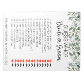 新婦の葉っぱが誰のもの?を当てるゲーム ノートパッド (正面)