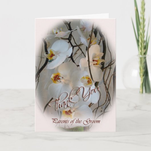 新婦の親への感謝 サンキューカード (正面)