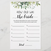 新婦の試合は何歳だった (正面)