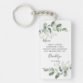 新婦の贈り物の結婚ユーカリ母 キーホルダー (正面)