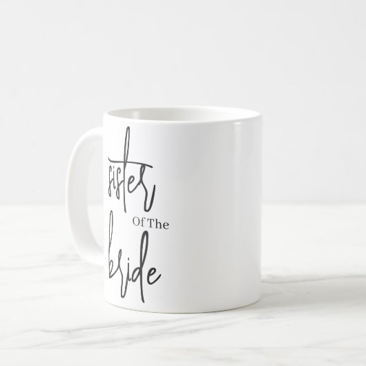 新婦の黒の姉妹 ウェディング コーヒー コーヒーマグカップ (正面左)