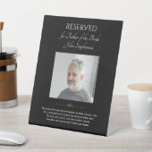 新婦の黒人父結婚記念椅子 台座サイン (インサイチュ)