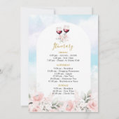 新婦はクラウドワインの旅程に乗っている 招待状 (裏面)