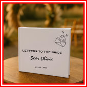 新婦へのモダン手紙結婚書 ゲストブック