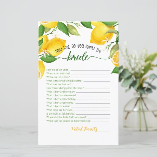 新婦を知っていますか - レモン (スタンド正面)