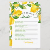 新婦を知る - レモン (正面/裏面)