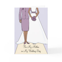 新婦アフリカ系アメリカ人の母さんありがとう