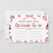 新婦イタリアンブライダルシャワーは何歳だった 招待状 (正面)