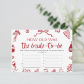 新婦イタリアンブライダルシャワーは何歳だった 招待状 (スタンド正面)