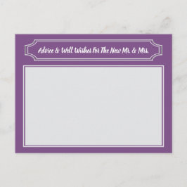 新婦エレガントのアドバイスに結婚お願い アドバイスカード