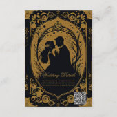 新婦エレガントのシルエット エンクロージャーカード (正面)