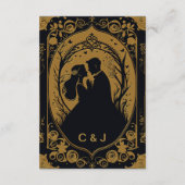 新婦エレガントのシルエット エンクロージャーカード (裏面)